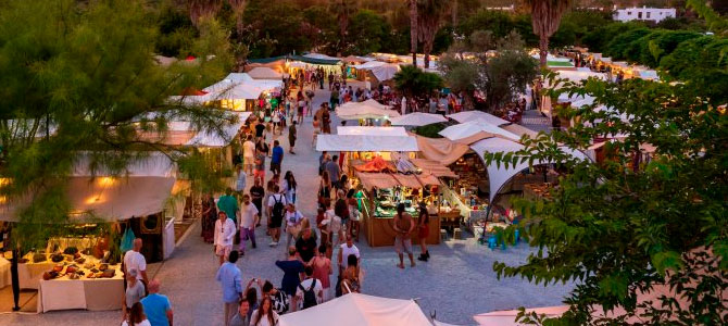 Hippy street markets in Ibiza