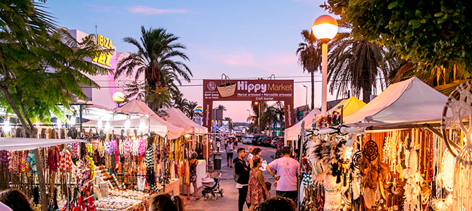 Hippy street markets in Ibiza