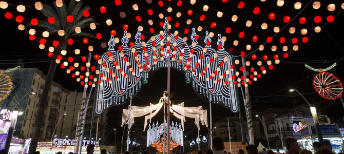 Farolillos Feria de la Manzanilla