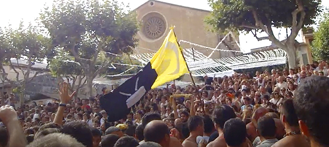 Bandera tradicional de las Fiestas de la Patrona