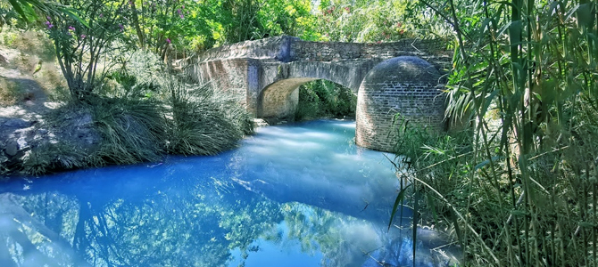 Brücke über das La Hedionda-Bad