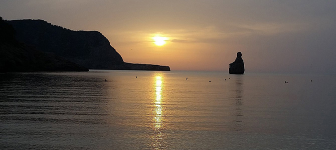 Sunset at Cala Benirrás