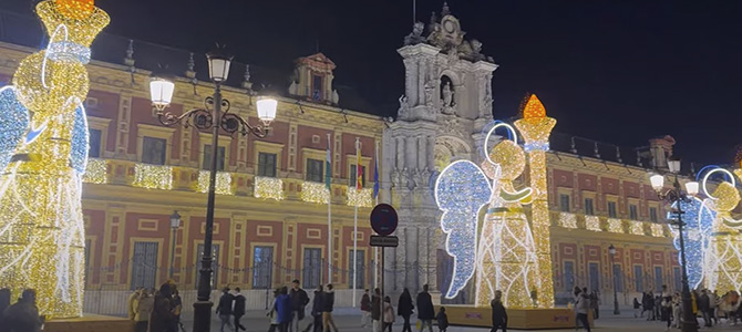 Palacio de San Telmo de Sevilla en Navidad