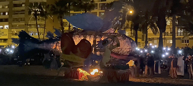 The Burial of Boquerón at the Malaga Carnival